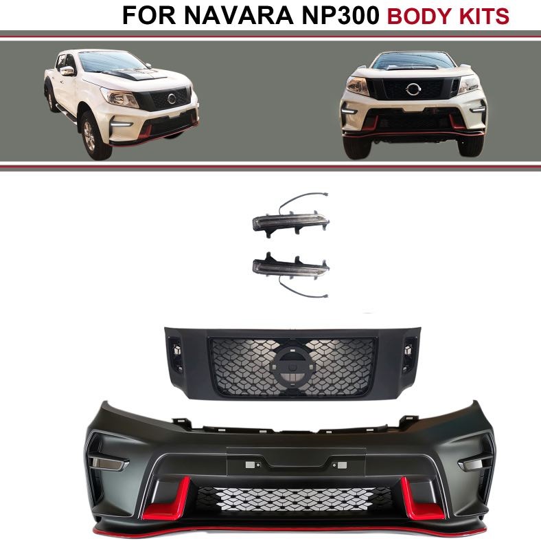 ABS Plastic Front Bumper Guard Body Kits For Navara NP300 Upgrade To NISMO Body Kits