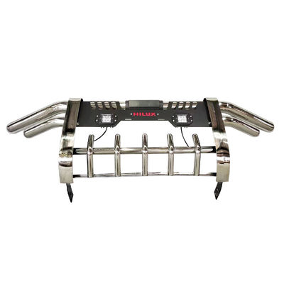 REVO Nuevo tubo doble elegante con barras delanteras de cercas tubo doble con luz LED
