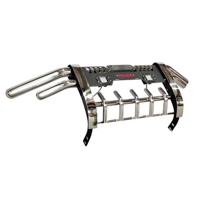 REVO Nuevo tubo doble elegante con barras delanteras de cercas tubo doble con luz LED