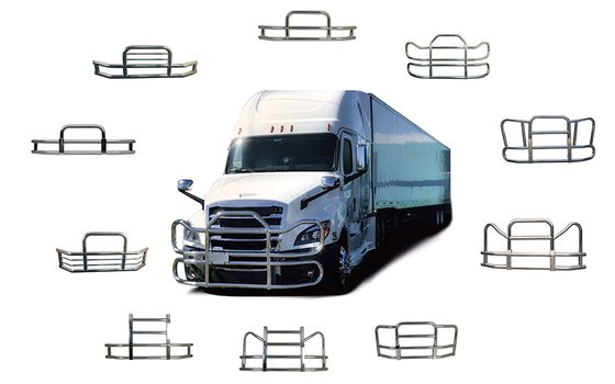 Parachoques de camión semirremolque de estilo nuevo y original de fábrica norteamericana Classic Strong de la fábrica Dongsui, protectores de ciervos para Freightliner Cascadia, For Volvo, International Prostar, Kenworth, Peterbilt, Mack Pinnacle