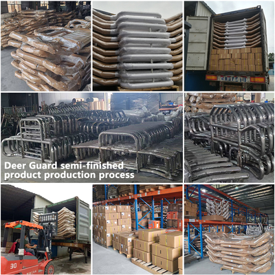 Fábrica de Dongsui Precio original de estilo nuevo y duro Semi camión Bumper Deer Guards para Freightliner Cascadia Volvo Internacional Prostar Kenworth Peterbilt Mack Pinnacle