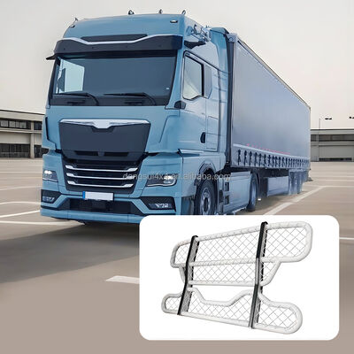304 acero inoxidable Tubo redondo de dos capas Protector delantero del parachoques de ciervos con dimensiones personalizables para camiones For Volvo