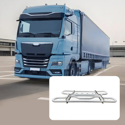 304 acero inoxidable Tubo redondo de dos capas Protector delantero del parachoques de ciervos con dimensiones personalizables para camiones For Volvo