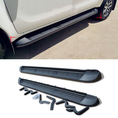 Color de aluminio del negro del tablero corriente del paso lateral de los accesorios autos para Hilux Revo