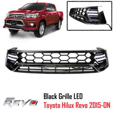 Peso ligero negro de la parrilla 3kg del parachoques delantero de la parrilla del frente del coche para Hilux Revo