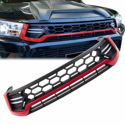 Peso ligero negro de la parrilla 3kg del parachoques delantero de la parrilla del frente del coche para Hilux Revo