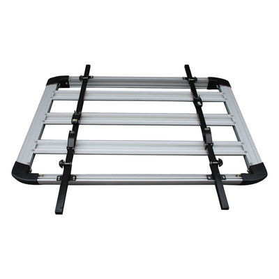 baca del portador de equipaje del coche del top del aluminio 4X4 color plata de la garantía de 1 año