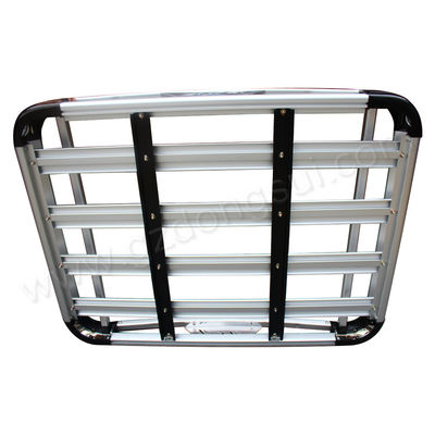 El estilo de plata de aluminio de la baca del coche de Dongsui cerca altamente durable con barandilla probada el 100%
