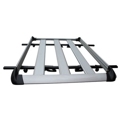 baca del portador de equipaje del coche del top del aluminio 4X4 color plata de la garantía de 1 año