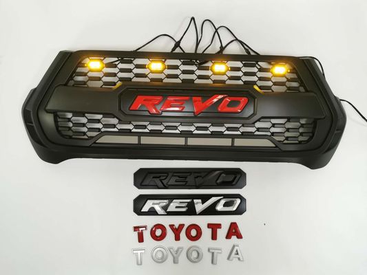 ABS Front Grill negro plástico de Wholesale del fabricante del OEM para Toyota Hilux Rocco Revo 2020 2021