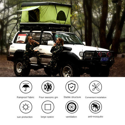 Tienda de fábrica fuera del ABS Shell Car Roof Top Tent dura de la prenda impermeable que acampa para el coche de SUVs