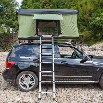Tienda de fábrica fuera del ABS Shell Car Roof Top Tent dura de la prenda impermeable que acampa para el coche de SUVs