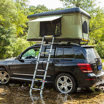 Tienda de fábrica fuera del ABS Shell Car Roof Top Tent dura de la prenda impermeable que acampa para el coche de SUVs