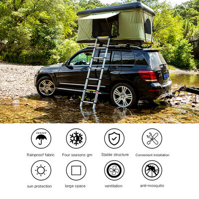 Coche duro plástico de Shell Roof Top Tents For del ABS negro del campista al aire libre de la fuente 2020 de la fábrica que acampa