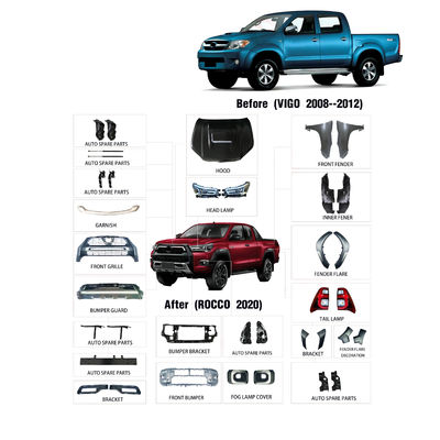 Vigo Upgrade To Hilux Rocco 2012 2021 accesorios de la carrocería 4x4