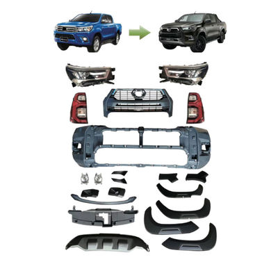 Tienda de fábrica del OEM para la carrocería 2021 de Toyota Hilux Rocco Kit Front Bumper Grill Facelift