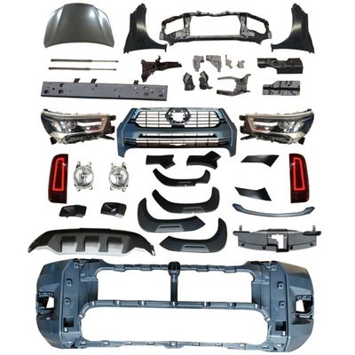 Mejora de Front Rear Bumper Car Body Kit For Toyota Hilux Vigo 05-14 a Rocco 2021
