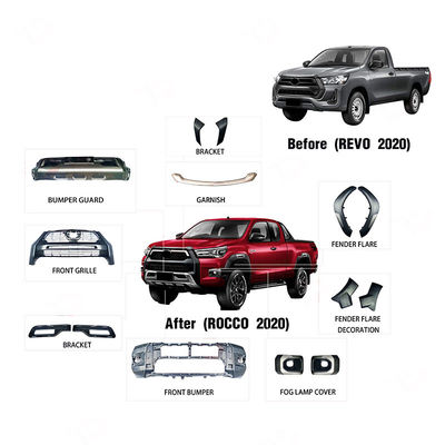 Fabricante Wholesale Black Car Front Bumper Rocco 2020 del OEM 2021 equipos del cuerpo de la cirugía estética