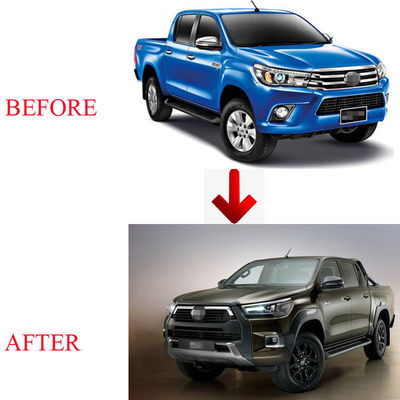 Parachoques delantero de coche negro Rocco 2020 2021 Facelift Kit de carrocería