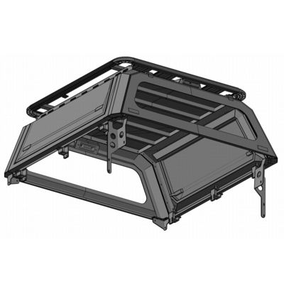 cubierta dura de acero del Tonneau del negro 4x4 para Toyota Hilux Ford Ranger F150 BT50 Dmax