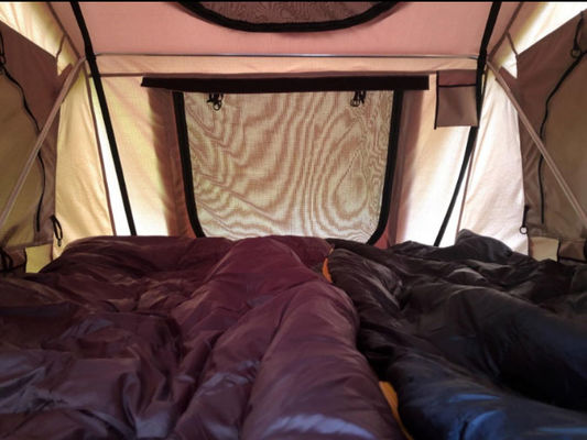 Coche que acampa de aluminio Shell Rooftop Roof Top Tent suave de la persona de la prenda impermeable 4x4 4 con el sitio del anexo