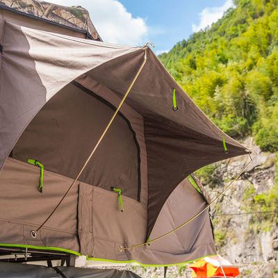 Tejado Shell Vehicle Roof Tent suave del toldo del lado del coche de 4 personas