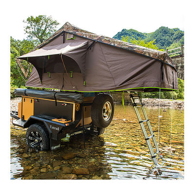 Tienda del top del tejado del coche que acampa retractable suave con el colchón de aluminio de la escalera