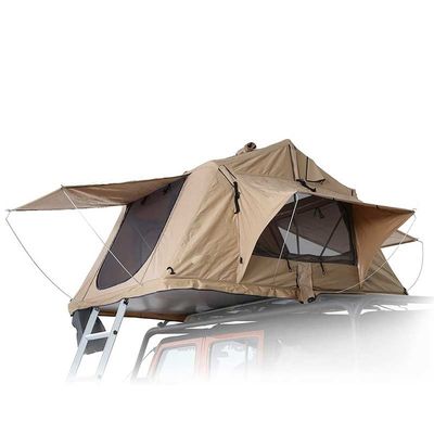 Tienda del top del tejado del coche que acampa retractable suave con el colchón de aluminio de la escalera