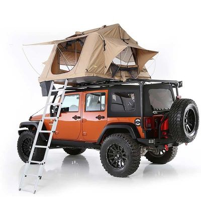 Tienda del top del tejado del coche que acampa retractable suave con el colchón de aluminio de la escalera