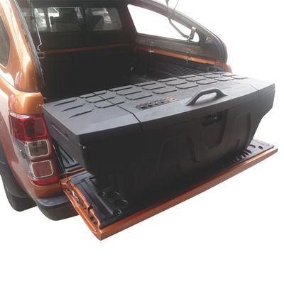 sola caja de herramientas plástica del almacenamiento de la cama de la camioneta pickup del suplemento de la plataforma del camión de puerta 4x4
