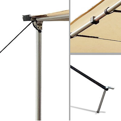 Fabricante Wholesale 180 sombrilla Wing Car Rooftop Camping Tent de la tienda 4x4 del toldo del lado del coche del grado para el coche universal
