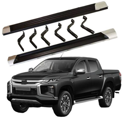 Paso lateral del coche de aluminio negro del tablero corriente para Mitsubishi Tritón L200
