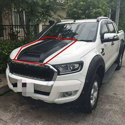 Coche 2020 del ABS de Mitsubishi Tritón Front Bumper Guard 4x4 Hood Bonnet Scoops Cover