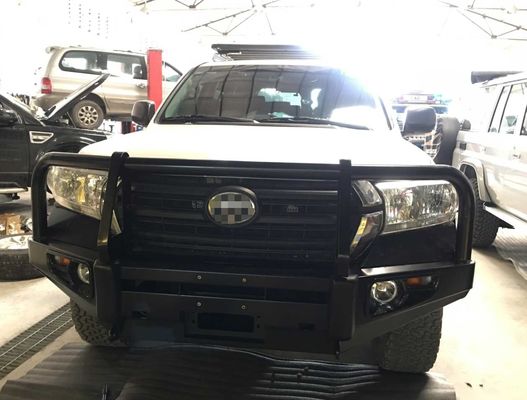 Parachoques delantero con barra de toro de acero con recubrimiento de polvo para camioneta Toyota Hilux LC79