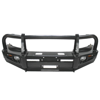 Parachoques delantero con barra de toro de acero con recubrimiento de polvo para camioneta Toyota Hilux LC79