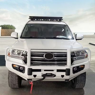 Parachoques delantero con barra de toro de acero con recubrimiento de polvo para camioneta Toyota Hilux LC79
