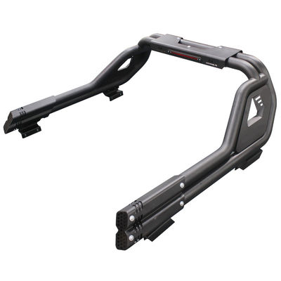 Fuera de carretera Acero negro Universal Sport Roll Bar con luz de freno para Hilux Navara Ranger